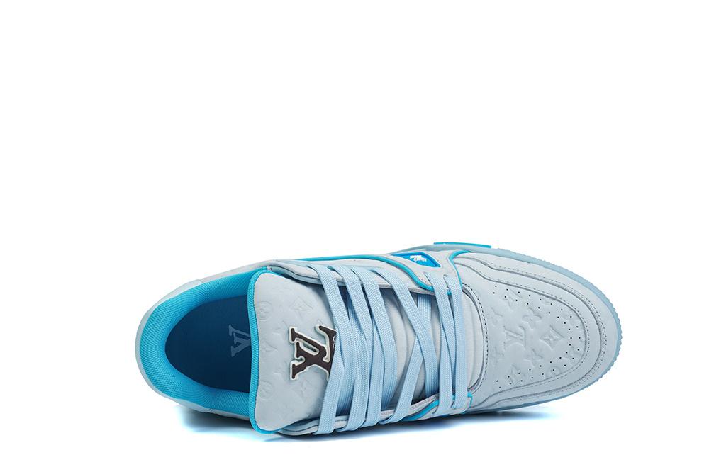 PK god Louis Vuitton by Tyler, the Creator LV Trainer Blue retail materials ready to ship